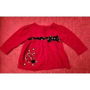 Miniwear Vintage Red Ladybug Long Sleeve 12 Months